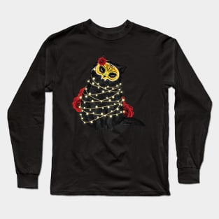 Black Calavera Cat Long Sleeve T-Shirt